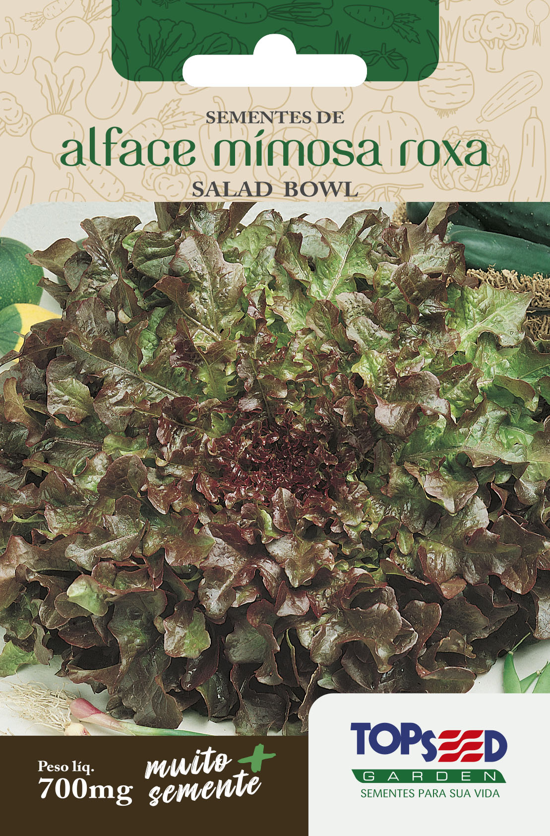 Alface Mimosa Salad Bowl Roxa